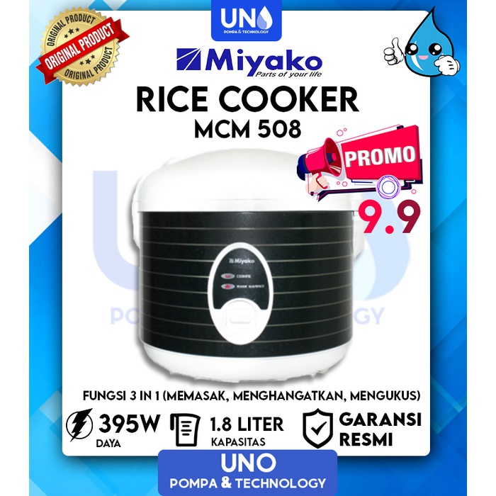 Miyako Magic Com Rice Cooker Penanak Nasi MCM-508 / MCM508 / MCM 508