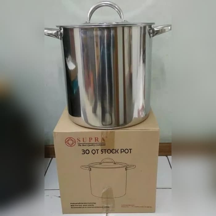 SUPRA Stock Pot 30QT+WSP/Panci Stock Pot SUPRA+Steamer