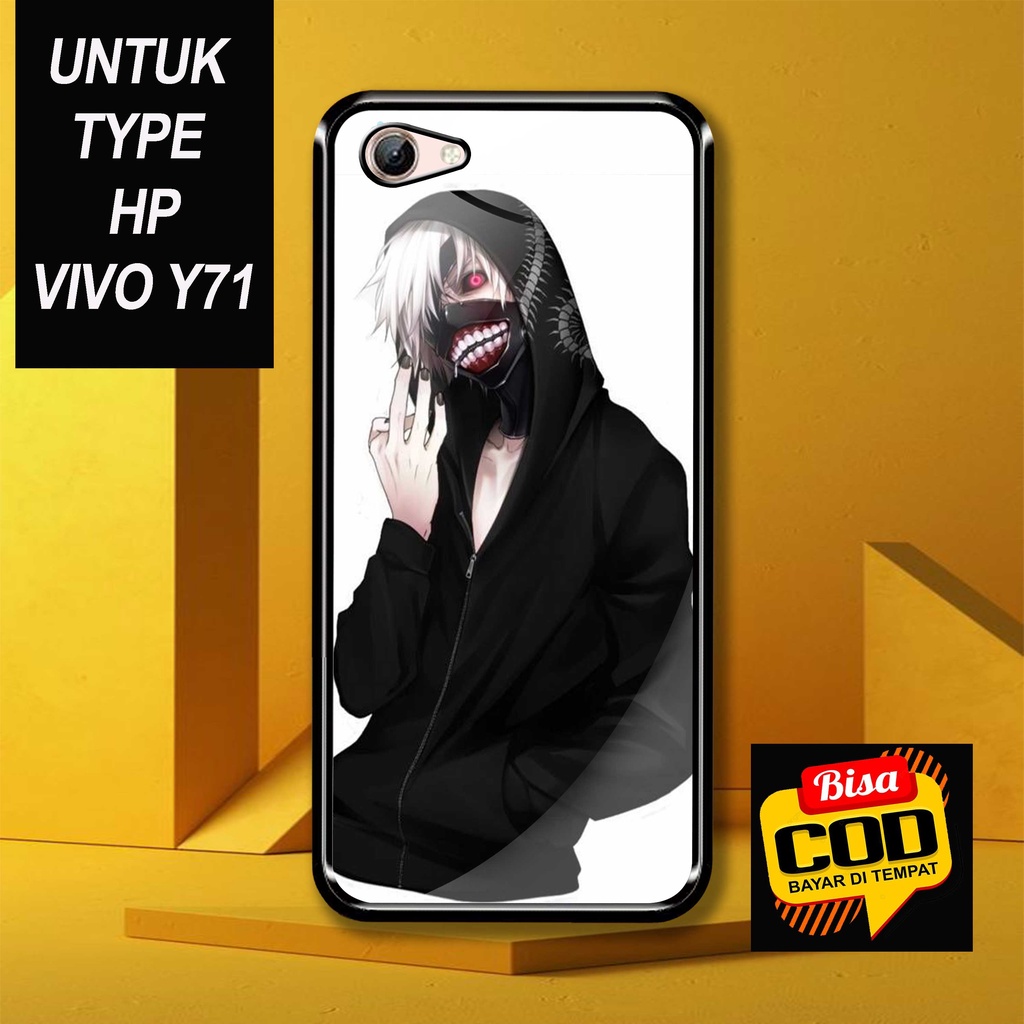 HK - Case VIVO Y71 Terbaru [ ANIME KANEKI ] - Casing VIVO Y71 - Casing Hp Mewah - Hardcase Hp - Sili