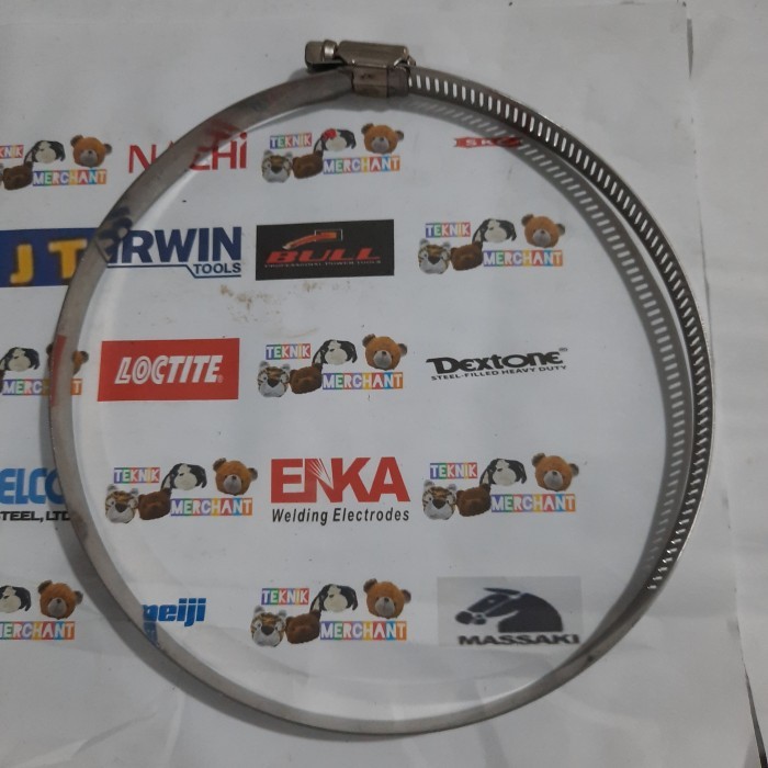 8" TAIWAN Klem selang kleman slang stainless hose clamp 8" INCH