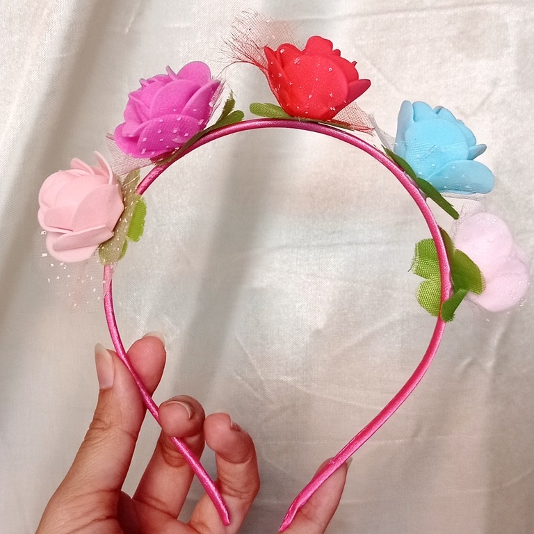 FLOWER crown / bandana bunga / bando bunga