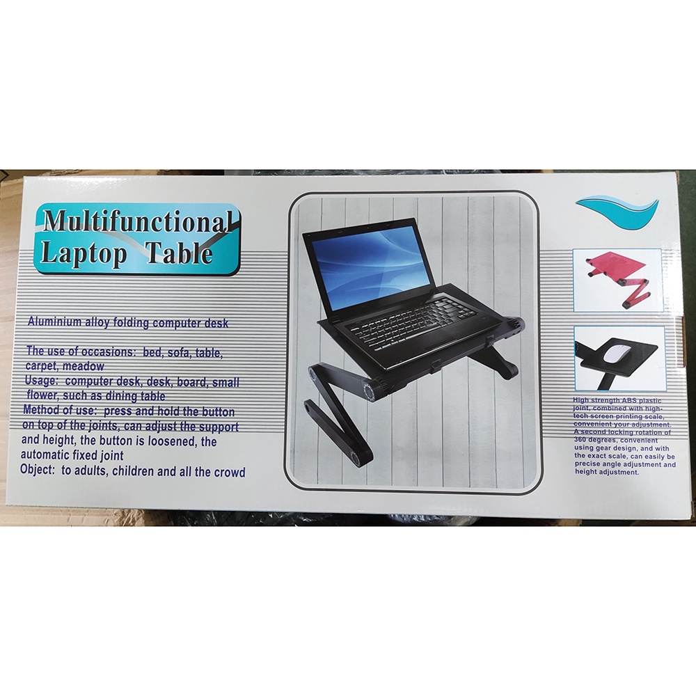 Taffware Meja Laptop Portable Table Length 42 x 26 cm - Z19 - Black