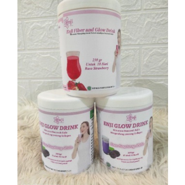 Suplemen Kecantikan Pemutih dan Pencerah Kulit Badan : EnjiGlow Hi-Collagen dan Gluthatione