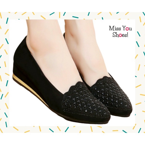 SEPATU WANITA / SEPATU PANSUS WANITA / SEPATU KERJA TERMURAH FLATE SHOES POLOS