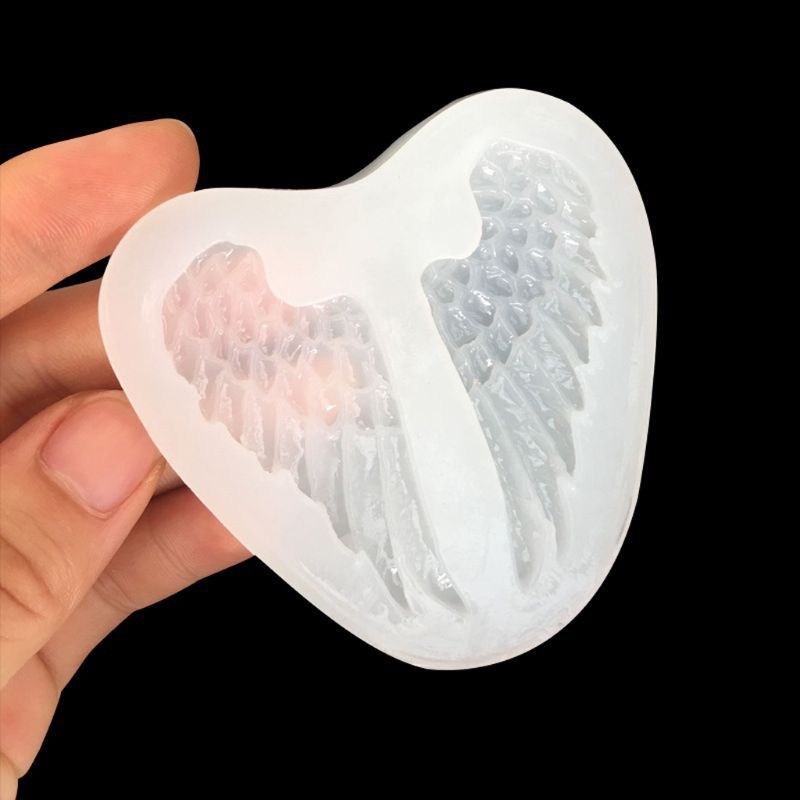 Glitter Angel Evil Wings Pendant Resin Casting Mold Silicone Mold Jewelry Making Tools