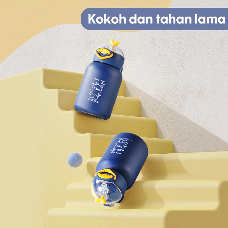 Letyeah &amp; Anantagt Botol Minum Thermos Anak Panas Dingin 350ml/Thermos Bayi Anak Stainless Steel Water Bottle