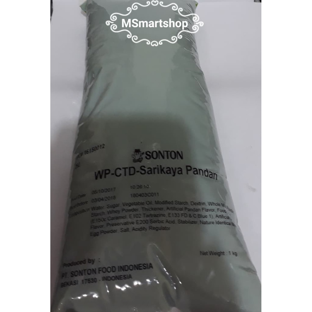 

FILLING SARIKAYA PANDAN 1Kg