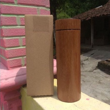 Termos Tumbler Bambu Antik Unik Elegan Murah