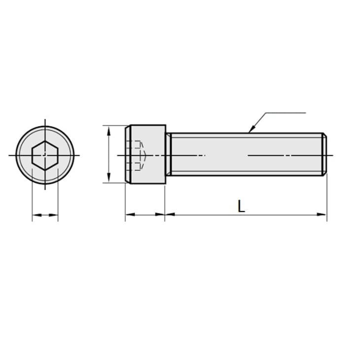 Baut L Stainless Steel 304 M8 - 1.25 x 110 HT