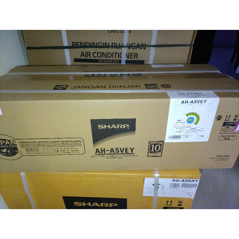 Indoor AC SHARP ½ PK AH-A5BEY R32 (Tanpa Outdoor)