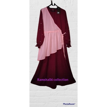 maxi dress extu ori / gamis extu / gamis pesta