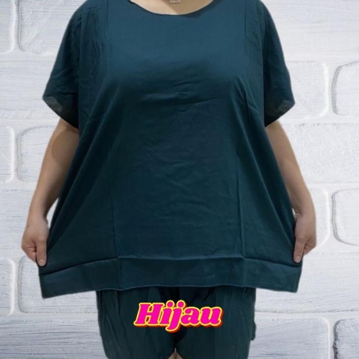 ✧ Baju setelan wanita jumbo big size xxxxl polos モ