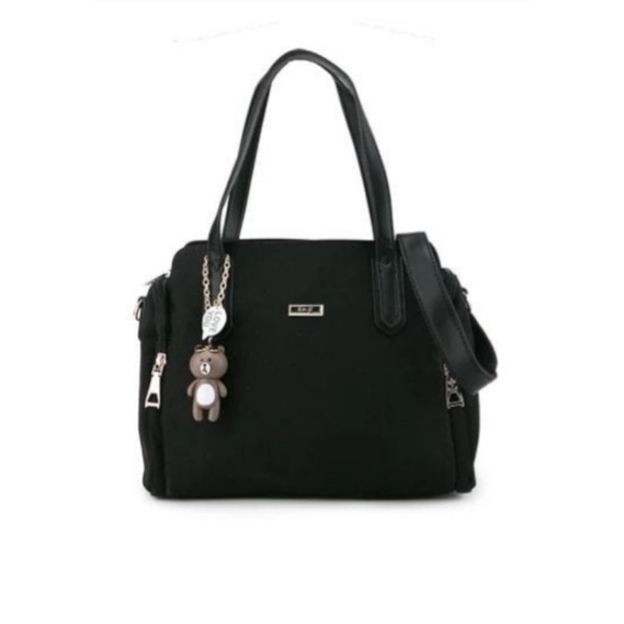 Preloved Tas En-Ji Handbag En-Ji Palomino Yuna Original Black