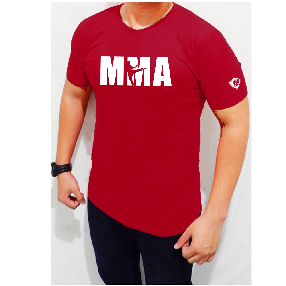 Kaos Bodyfit Ketat Gym Pria MMA fighter petarung