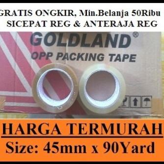 

Big Sale Lakban bening coklat ukuran 45mm x 90yard Goldland Big Sale