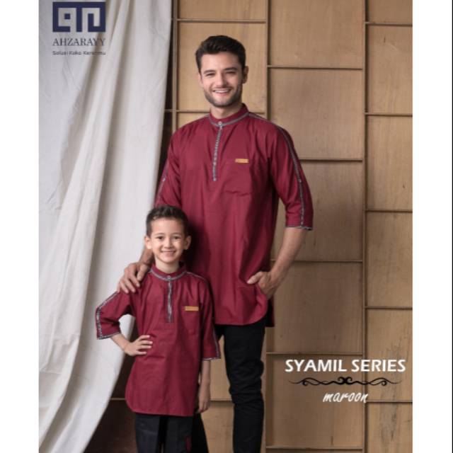 KOKO COUPLE AYAH ANAK ORIGINAL AHZARAYY / KEMKO AHZARAYY / KOKO COUPLE AHZARAYY / BAJU LEBARAN