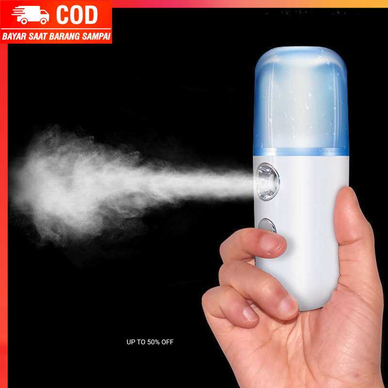 (100% BARANG ORI) USB Humidifier Nano Mist Sprayer Moisturizer 30ml - W718B