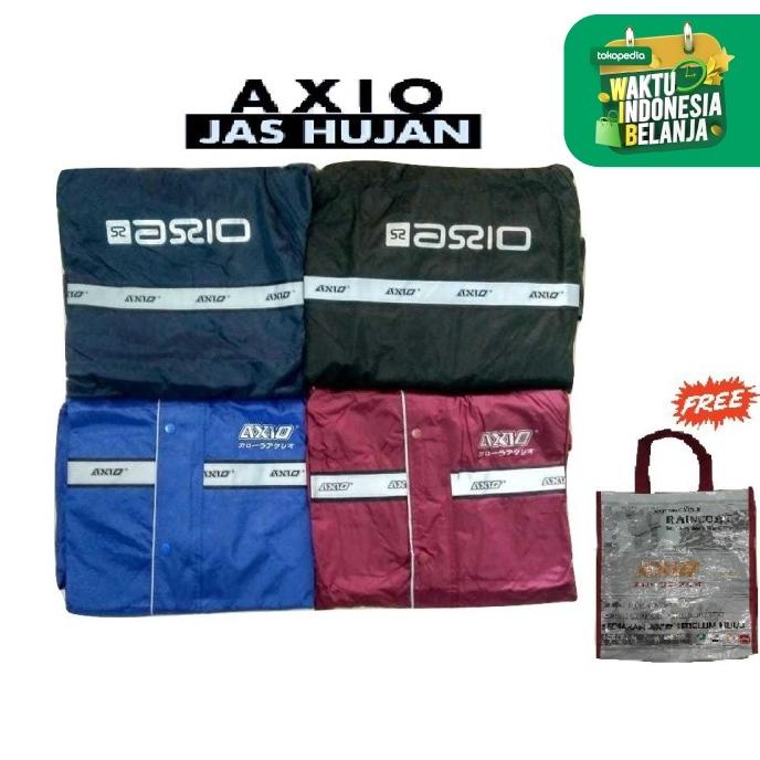 JAS HUJAN AXIO JAKET HUJAN AXIO ORIGINAL FREE TOTEBAG AXIO PRIA WANITA