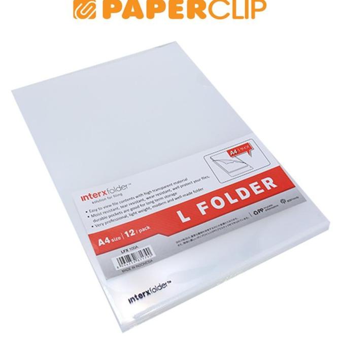 

READY COD CLEAR SLEEVES INTER X A4 LFX100A/12 TRANSPARAN PROMOKode 3947