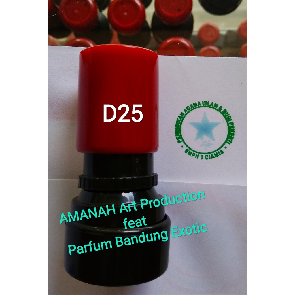 

Buat Stempel Warna otomatis cepat perusahaan logo sekolah D25