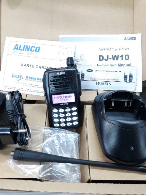 HT ALINCO DJ W10 ORIGINAL HT ALINCO SINGLEBAND VHF 136-174MHz