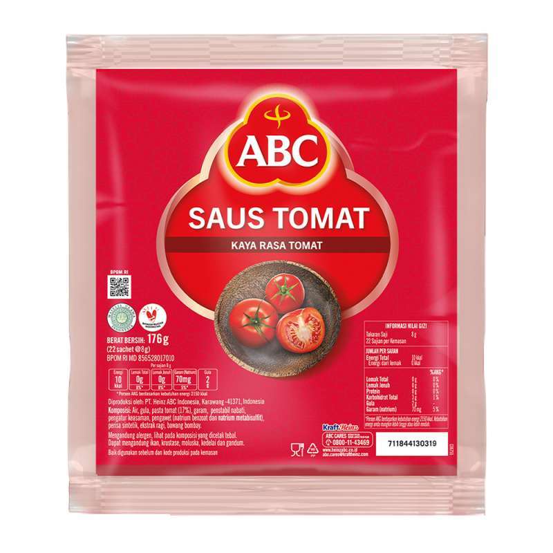 

ABC SAUS TOMAT & SAMBAL EXTRACT PEDAS 22 SACHET 176G