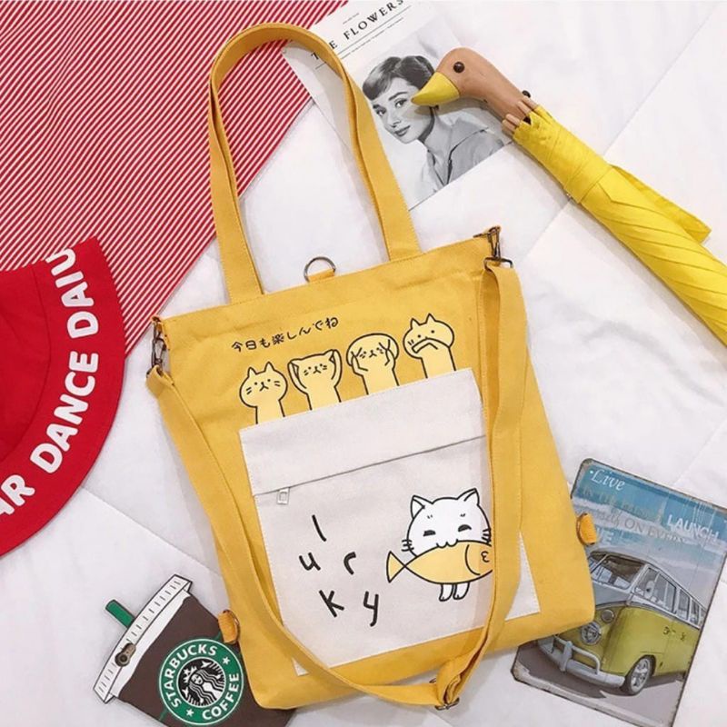 DPS 3in1 Tas Bahu Tote Bag Wanita Resleting