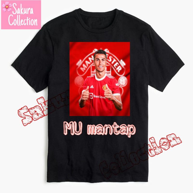 Kaos murah Kaos distro murah baju distro pria t-shirt murah  Chiristian Ronaldo Manchester United