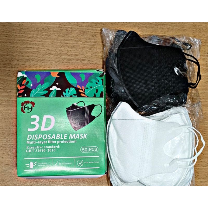 MASKER DUCKBILL GARIS 1 ISI 50PCS 3PLY FACE MASK IMPORT PREMIUM TERMURAH TEBAL (NO BOX)