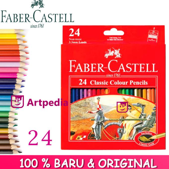 

(COD) Pensil Warna 24 Faber Castell Classic