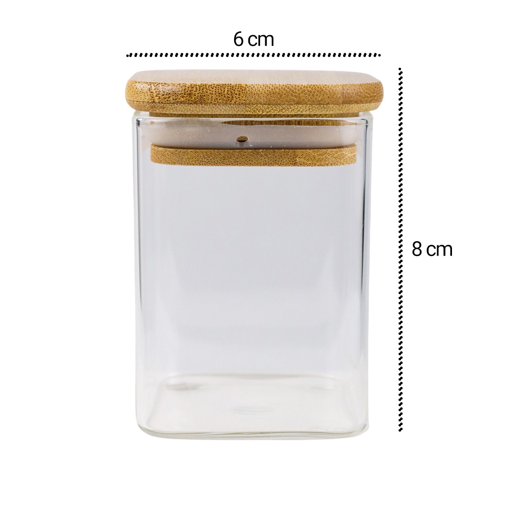 Toples Kaca Penyimpanan Makanan Glass Storage Jar 230ml - HC1019