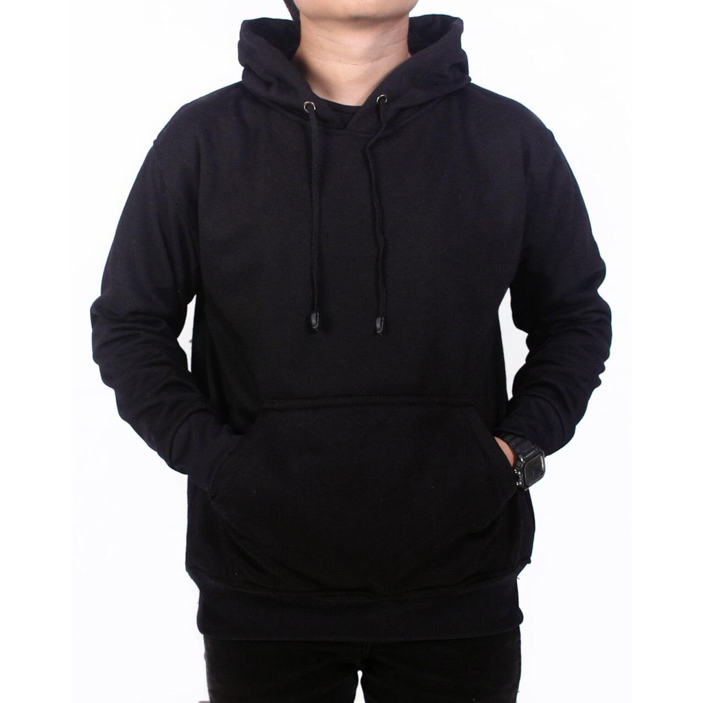 PREMIUM Jaket Sweater Hoodie Polos Unisex Pria dan wanita Ukuran M sampai XXL Bahan Premium Tebal