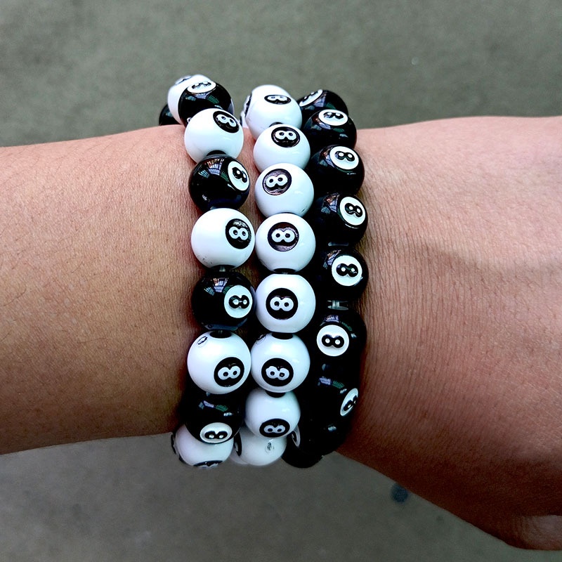 Eropa dan Amerika baru manik perhiasan set warna-warni bead Smiley gelang kalung klasik Semua akseso