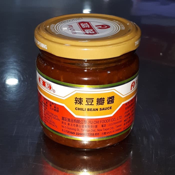 Fu Chi Chili Bean Sauce 200gr Taiwan Fuci Tobanchang Fuchi Tobanchiang Saus Kedelai Fu Ci