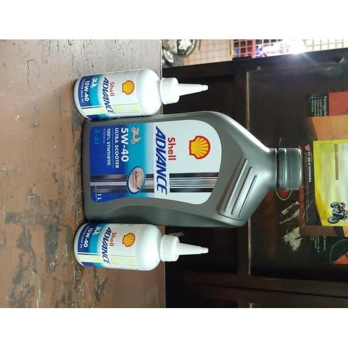 Paket Oli Shell Ultra Dan Oli Gardan Pcx 2018 Vario 150 Nmax 155 Aerox planeta76 Ayo Order