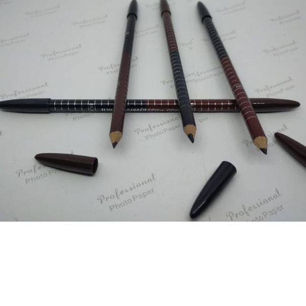 PENSIL ALIS DUA WARNA HITAM &amp; COKLAT KISS-KISS