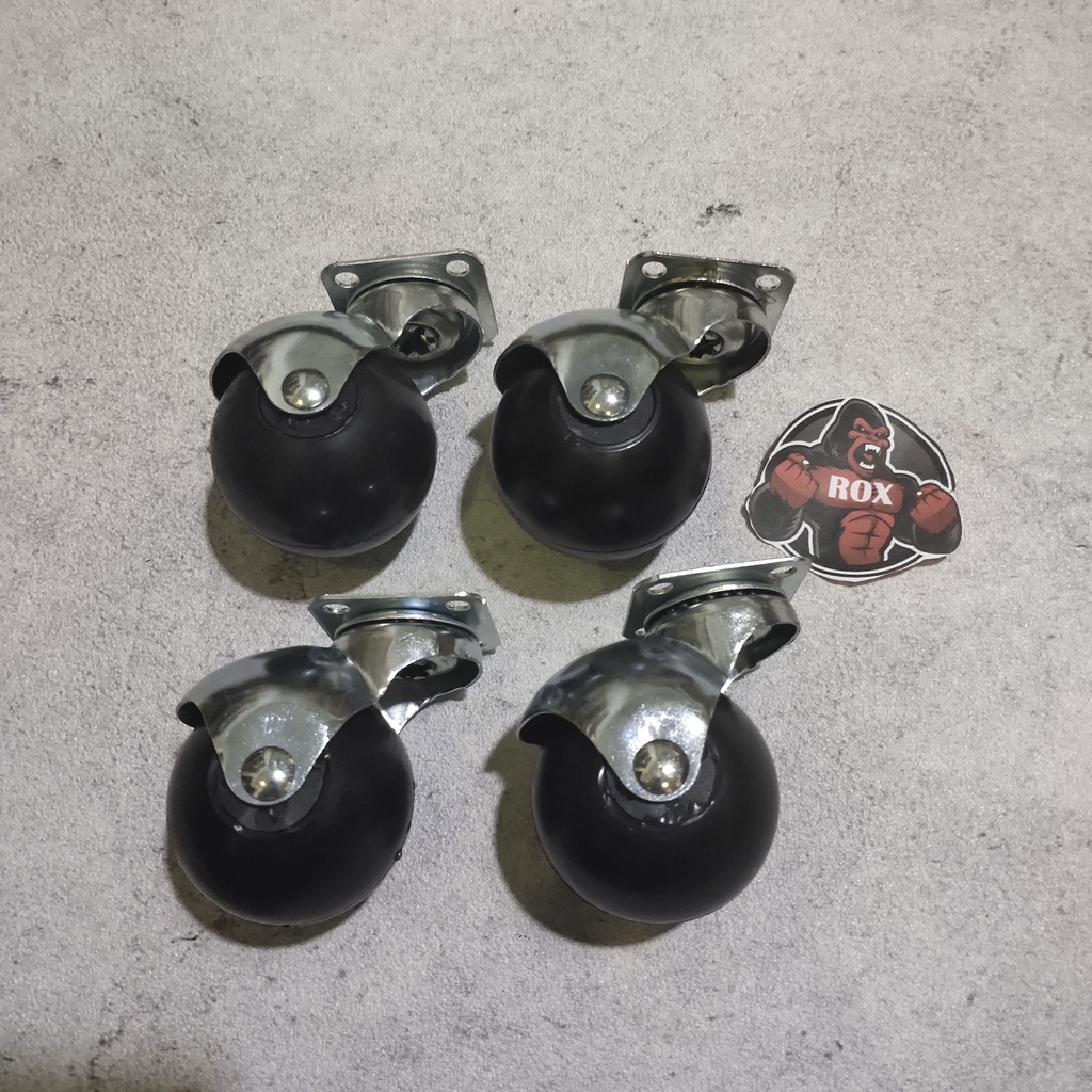 Roda Bulat 2 inch untuk Lemari Kursi Meja 1 set