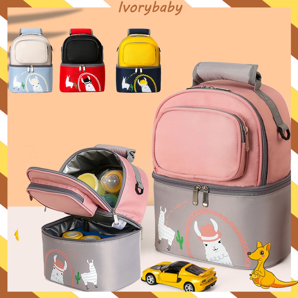 Ivorybaby Cooler bag asi bahan nilon multifungsi diaper bag tas asi