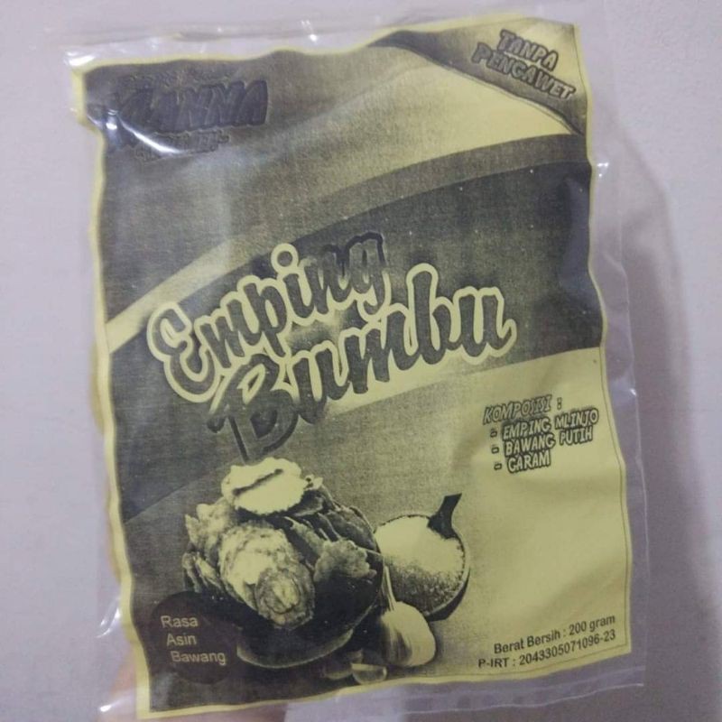 

KERUPUK EMPING BUMBU TIDAK PAHIT 200GRM KURANG LEBIH 20 BIJI