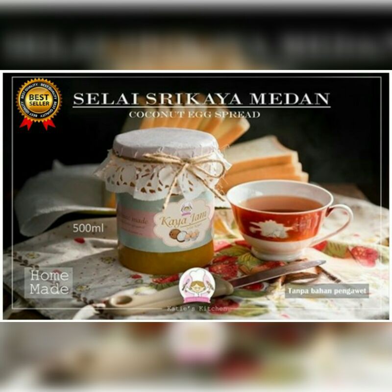 

SELAI ROTI SRIKAYA MEDAN HOMEMADE MENU SARAPAN / KAYA JAM MEDAN 500ML