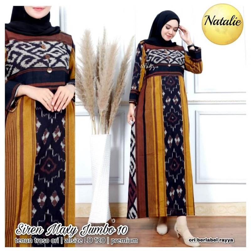 Gamis Tenun Troso Jumbo// LD 120