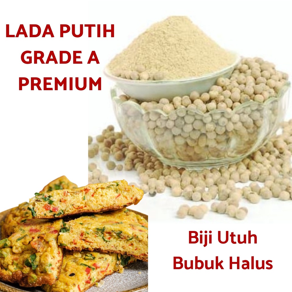 

Merica / Merica Bubuk / Lada Putih Bubuk / Merica Butir / Pepper / Bumbu / Makanan / Premium Grade A Lada Putih Merica Pepper Organik MR HERBS 50gr Biji / 65gr Bubuk Bumbu Masak Rempah Bkn Ladaku Jays Koepoe Sajiku