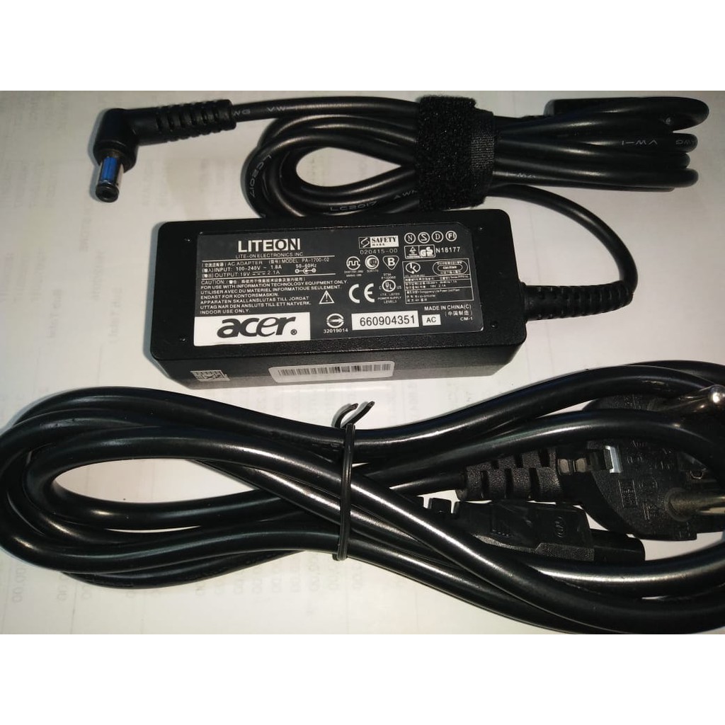 Adaptor Charger acer One Z1401 Z1402 (19volt 2.1a)