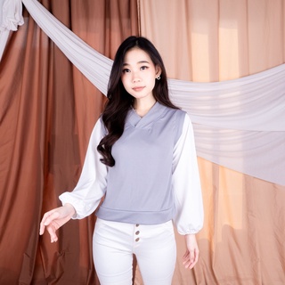 SF - Syifa Vest Basic / Vest Rompi Outer Wanita-ABU