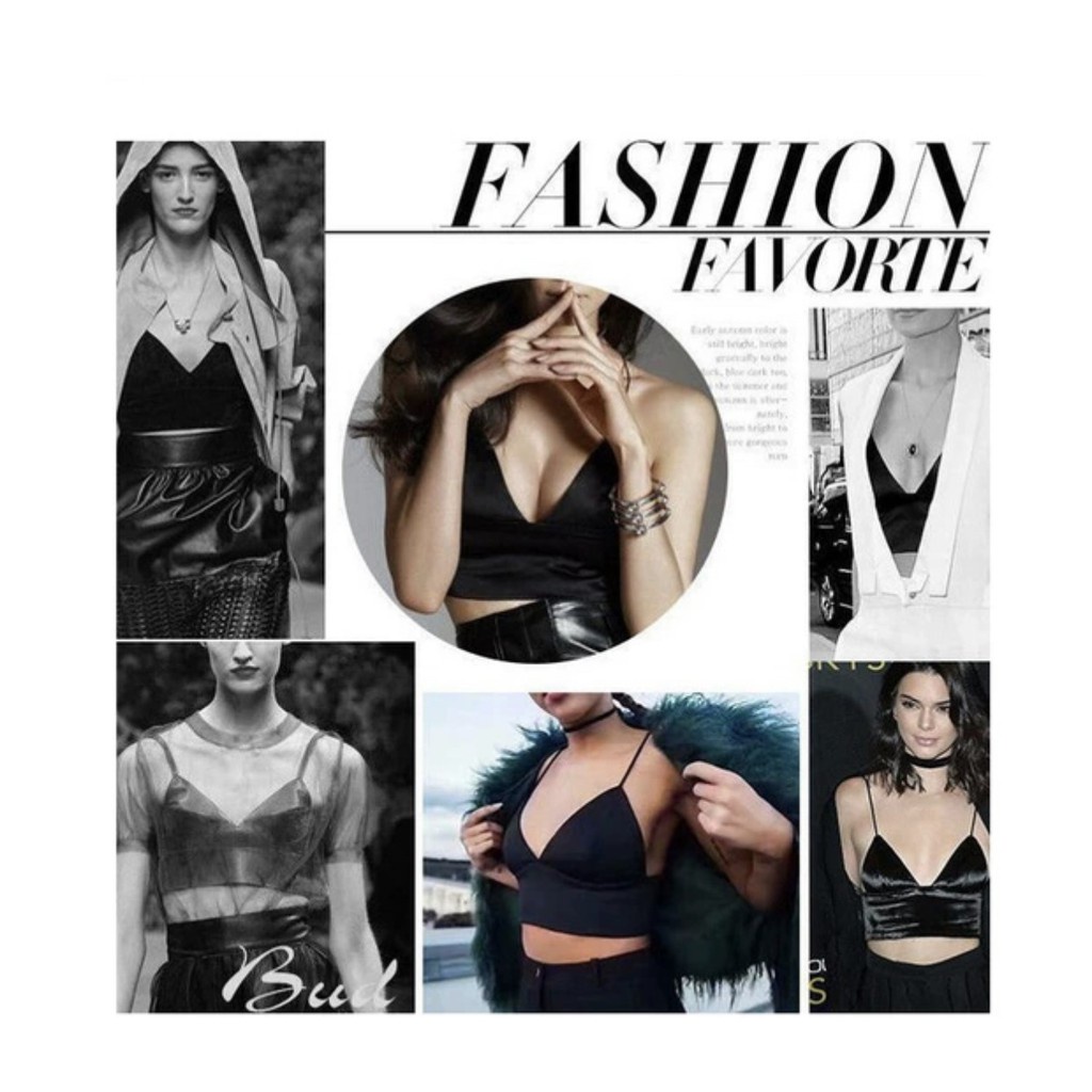 NEEDED.ID JKT | SILK CROP TOP BH / Bra Fashion Wanita Import Pakaian Dalam Bra Bahan Satin Stylish Tanktop