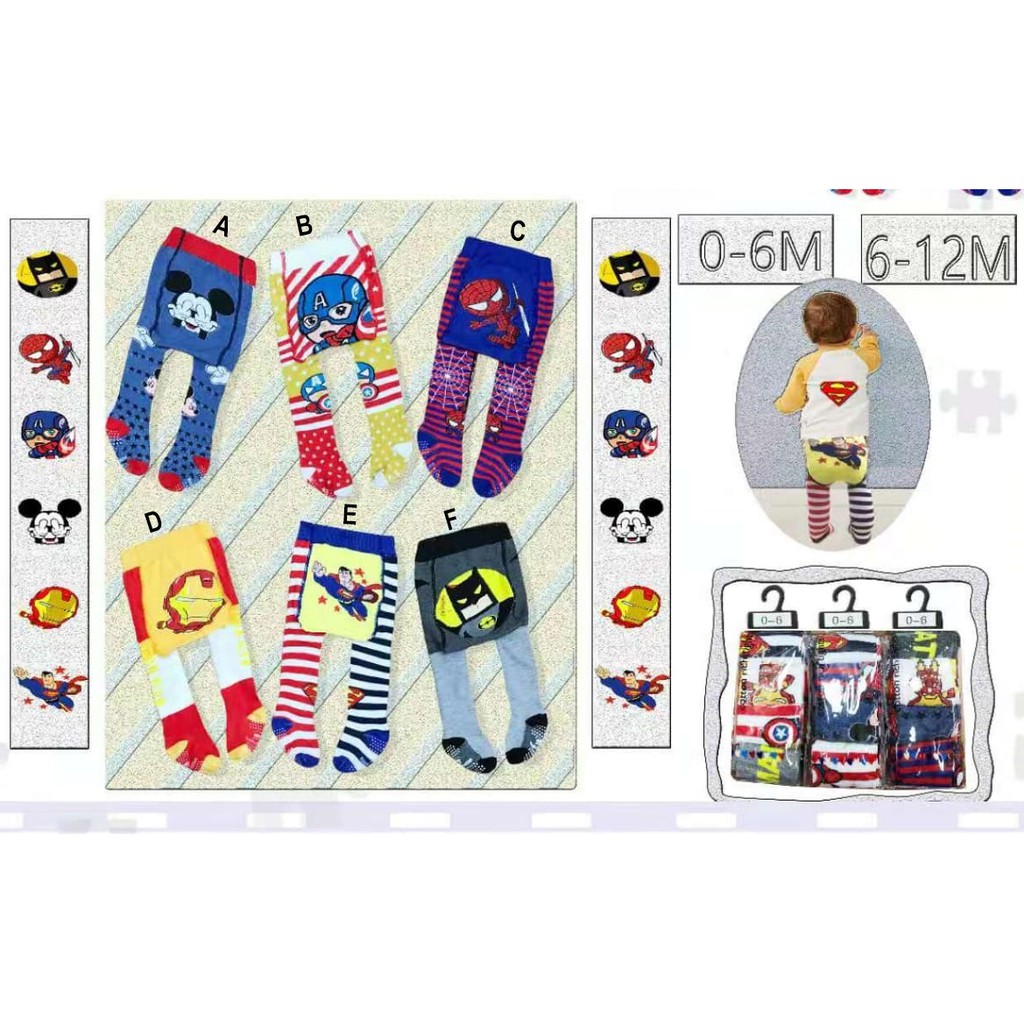 Legging Bayi Tutup Kaki Cotton Rich Tights Boy - 4351