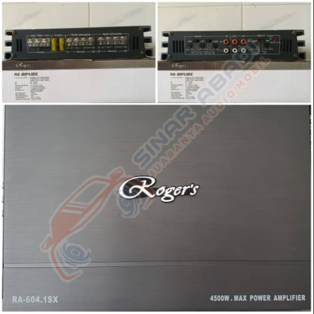 Power Amplifier Rogers 4 channel RA-604.1SX