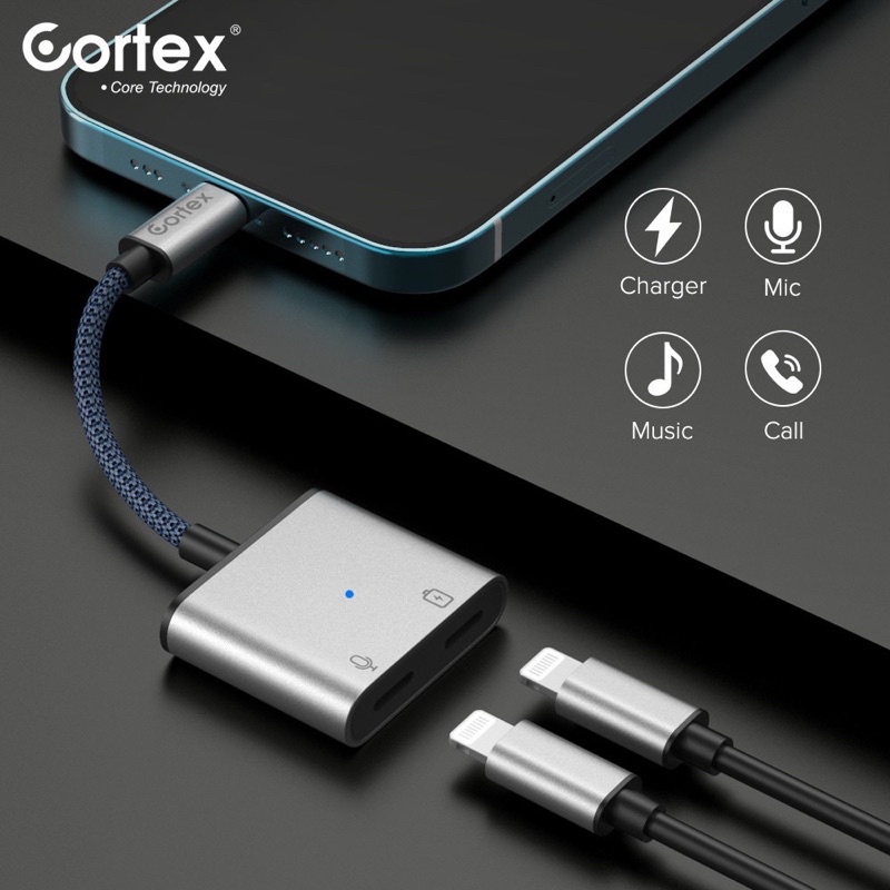 Cortex Splitter 2in1 Lightning to jack CONVERTER Original