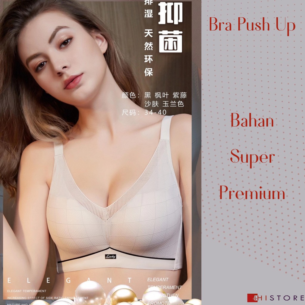 [HI] Bra Push Up Cup 3/4B Pakaian Dalam Wanita BH Sexy Bahan Super Premium 822