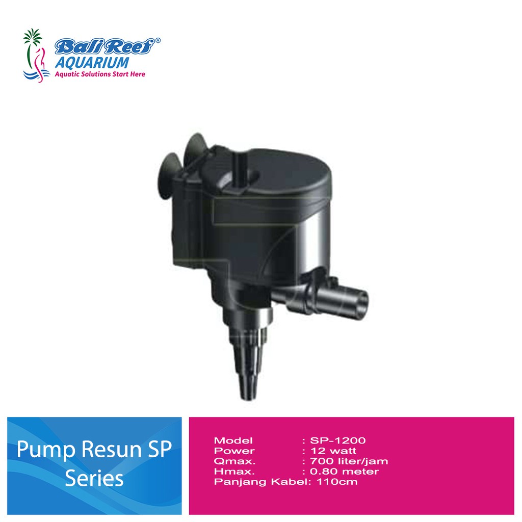Resun Sp 1200 Pompa Celup Aquarium Hemat Energi Resun 1200